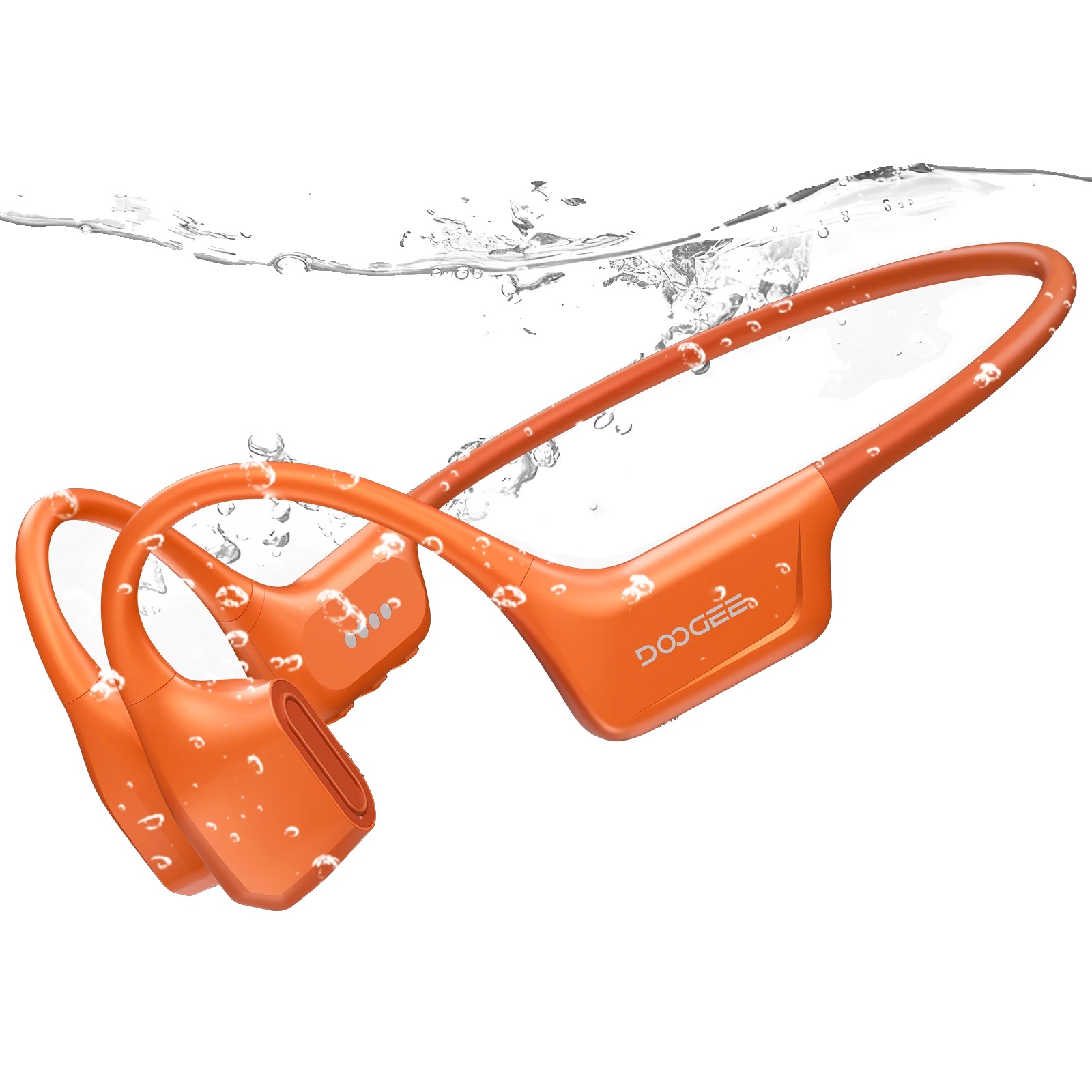 Knochenleitungs-kopfhörer, Bluetooth 5.4, Wasserdichtes Design, Orange
