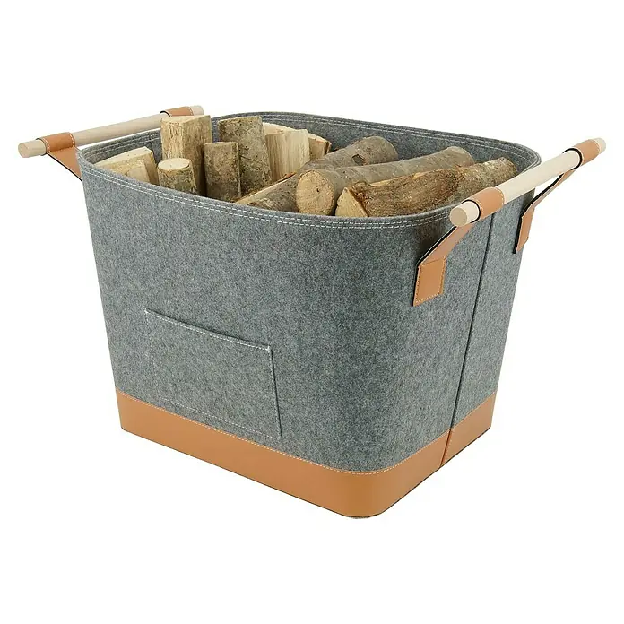 Valo Filzkorb Lysa (L x B x H: 55 x 40 x 36 cm, Grau)