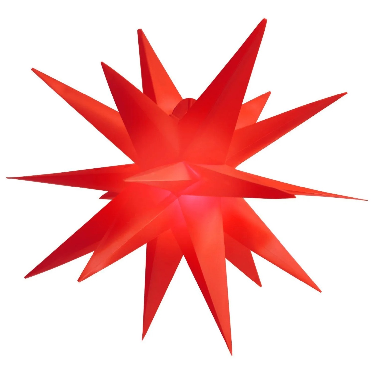Salcar LED Dekolicht 3D Papierstern Beleuchtet LED Stern Weihnachtsdeko 75cm Rot