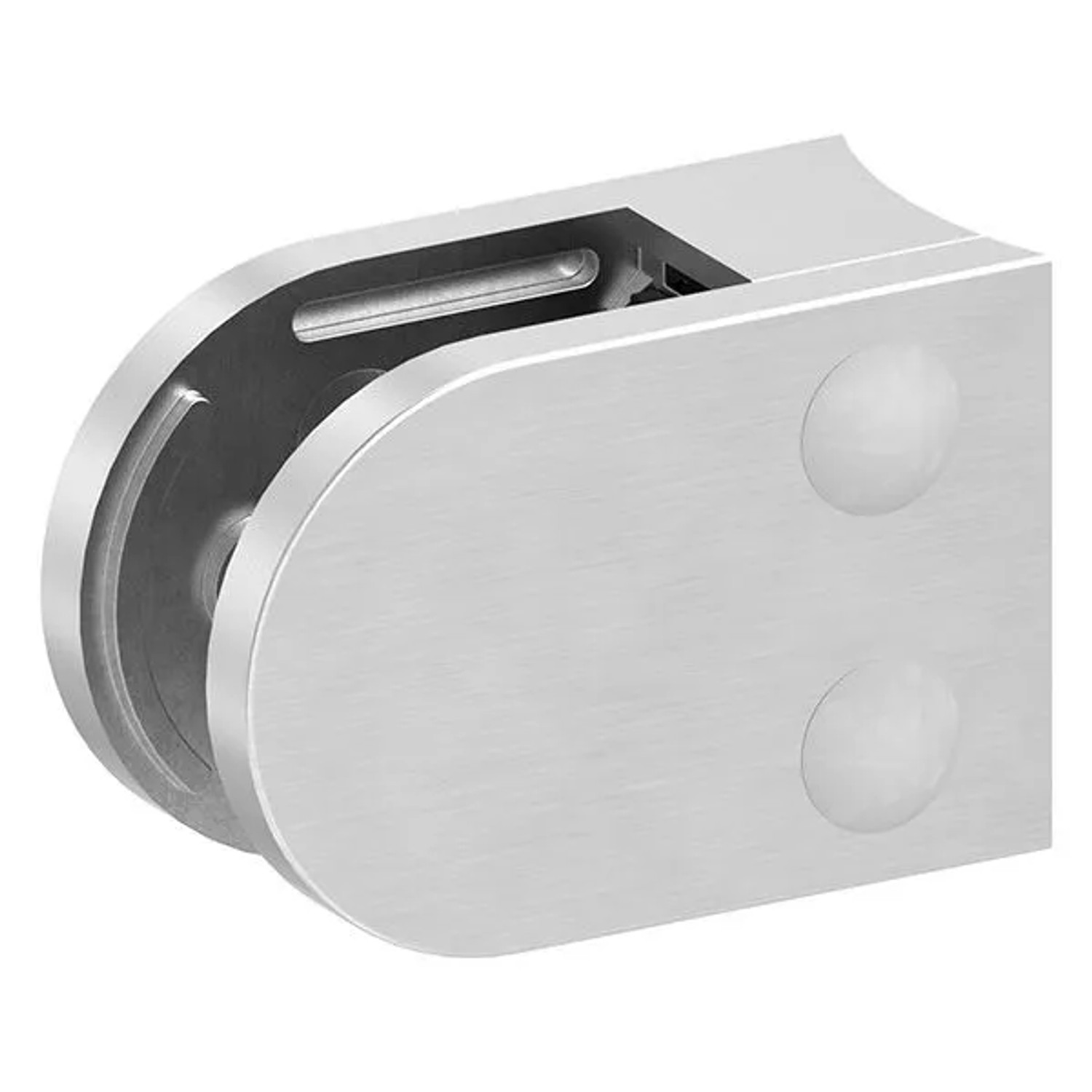 FeNau Glasklemme 63x45x30 mm AbZ Für Anschluss Ø 76,1 mm V4A