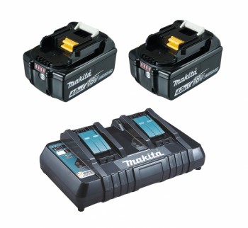 Makita Power Source-Kit 18V 4Ah 2x BL1840B + DC18RD