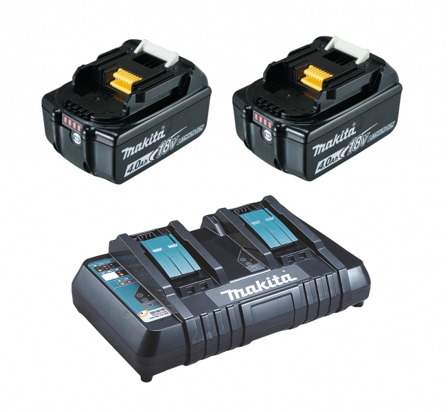 Makita Power Source-Kit 18V 4Ah 2x BL1840B + DC18RD Bild 2