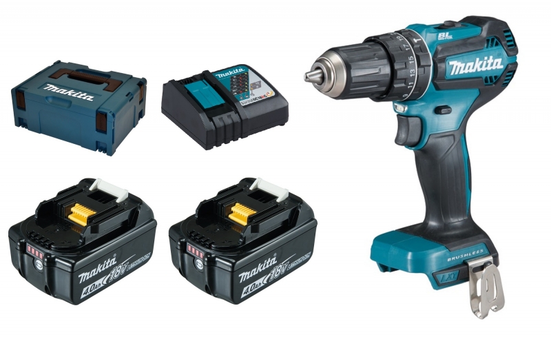 Makita DHP485RMJ 2x 4Ah Akku + Ladegerät im MAKPAC Bild 2