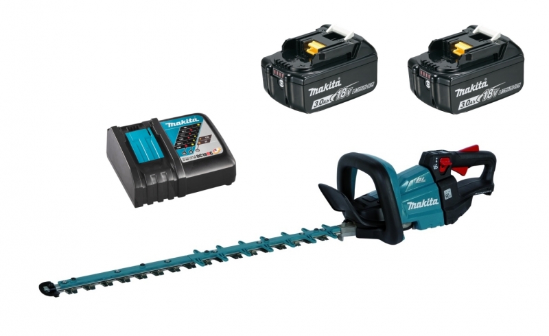 Makita DUH602RF2 + 2x 18V 3Ah BL1830B + DC18RC Bild 2