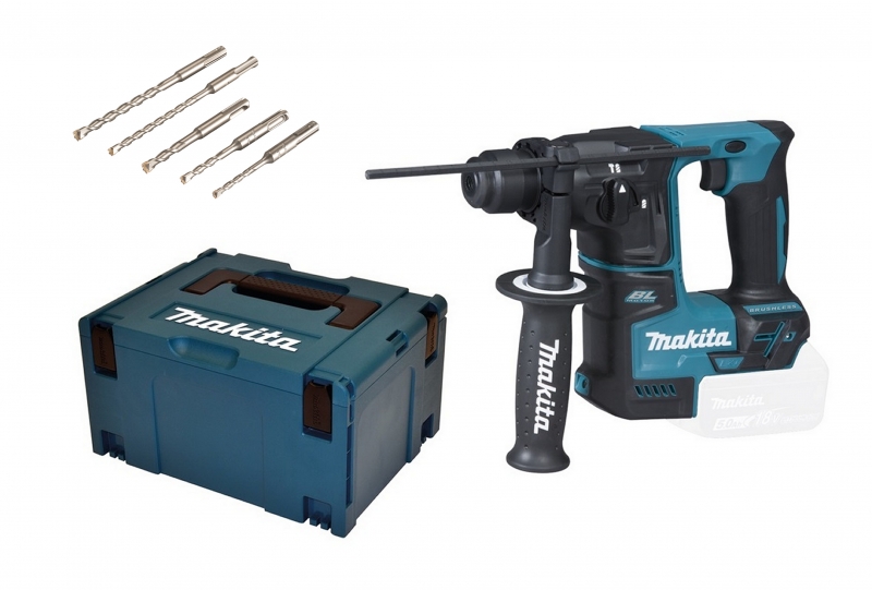 Makita DHR171ZJ im MAKPAC + HM Bohrer-Set 5-tlg. SDS-plus Bild 2