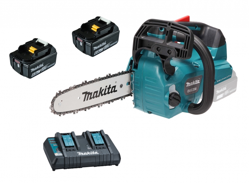 Makita DUC256PG2 2x 6Ah Akku + 2-fach Ladegerät Bild 2