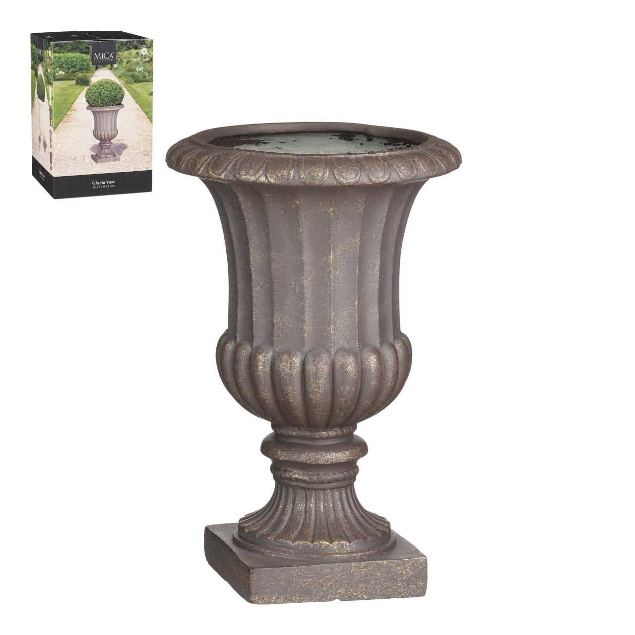 Mica Vase Gloria 42 x 27 cm bronze