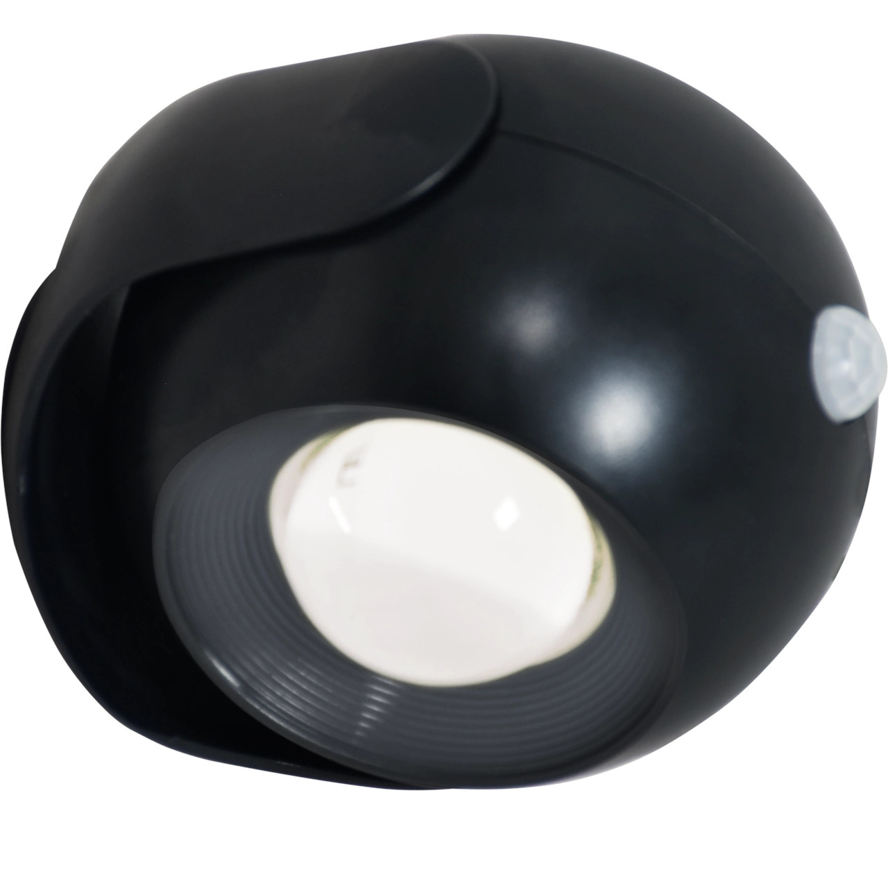 REV LED-Akku-Spot rund mit Sensor schwarz dimmbar