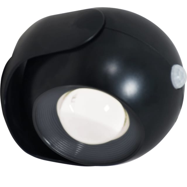 REV LED-Akku-Spot rund mit Sensor schwarz dimmbar