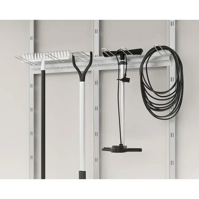 Hörmann Ecostar Gerätehalter Für "euroline" Gerätehäuser, Silber, 96 Cm