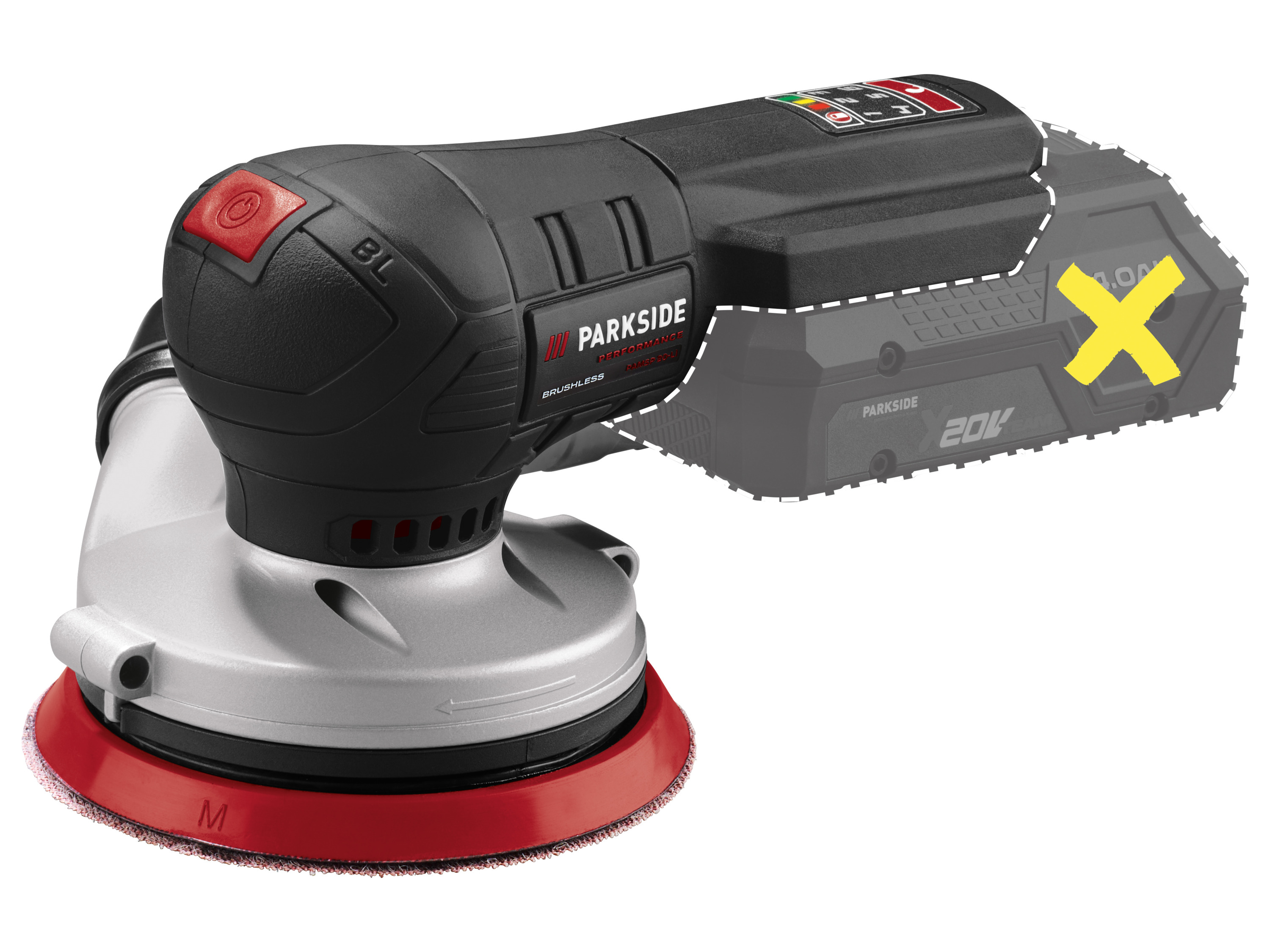 PARKSIDE PERFORMANCE® PAESP 20-Li A2 (ohne Akku und Ladegerät) (Schwingschleifer) Bild 4