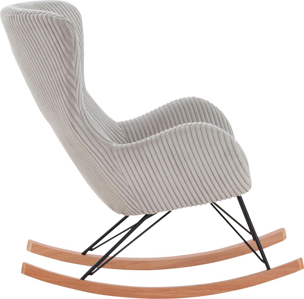 SalesFever Schaukelstuhl Entspannung pur, Bezug in moderner Cord-Optik Bild 5