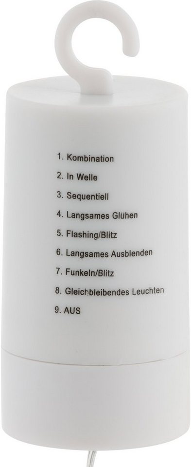 BONETTI LED Stern Weihnachtsstern, Weihnachtsdeko aussen, Timerfunktion, getrennt schaltbar, LED fest integriert, Warmweiß, Ø ca. 51 cm je Stern, mit 8 verschiedenen Leuchtfunktionen Bild 4