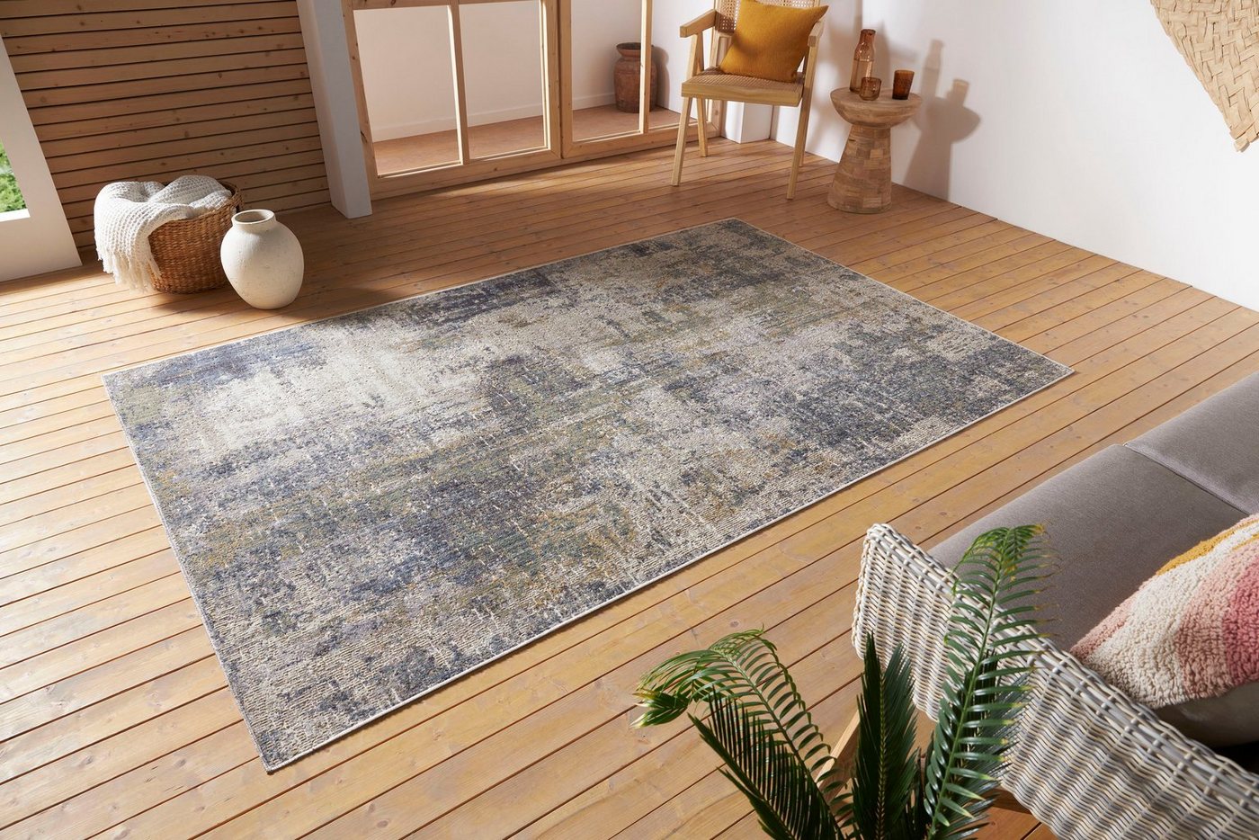 HANSE Home Teppich Gizeh, rechteckig, Höhe: 3 mm, In-& Outdoor, Läufer, Wetterfest, Balkon, Wohnzimmer, Orient Bild 3