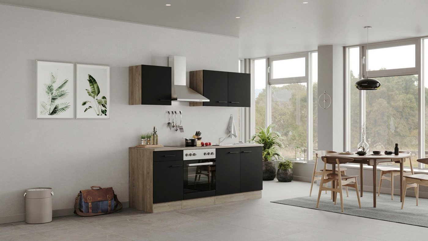 Flex-Well Küche Capri, mit und ohne E-Geräten erhältlich, Gesamtbreite 210 cm Bild 4