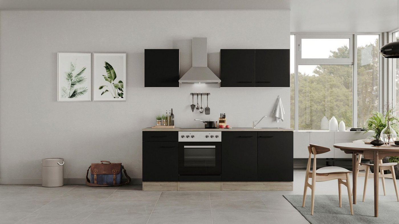 Flex-Well Küche Capri, mit und ohne E-Geräten erhältlich, Gesamtbreite 210 cm Bild 5