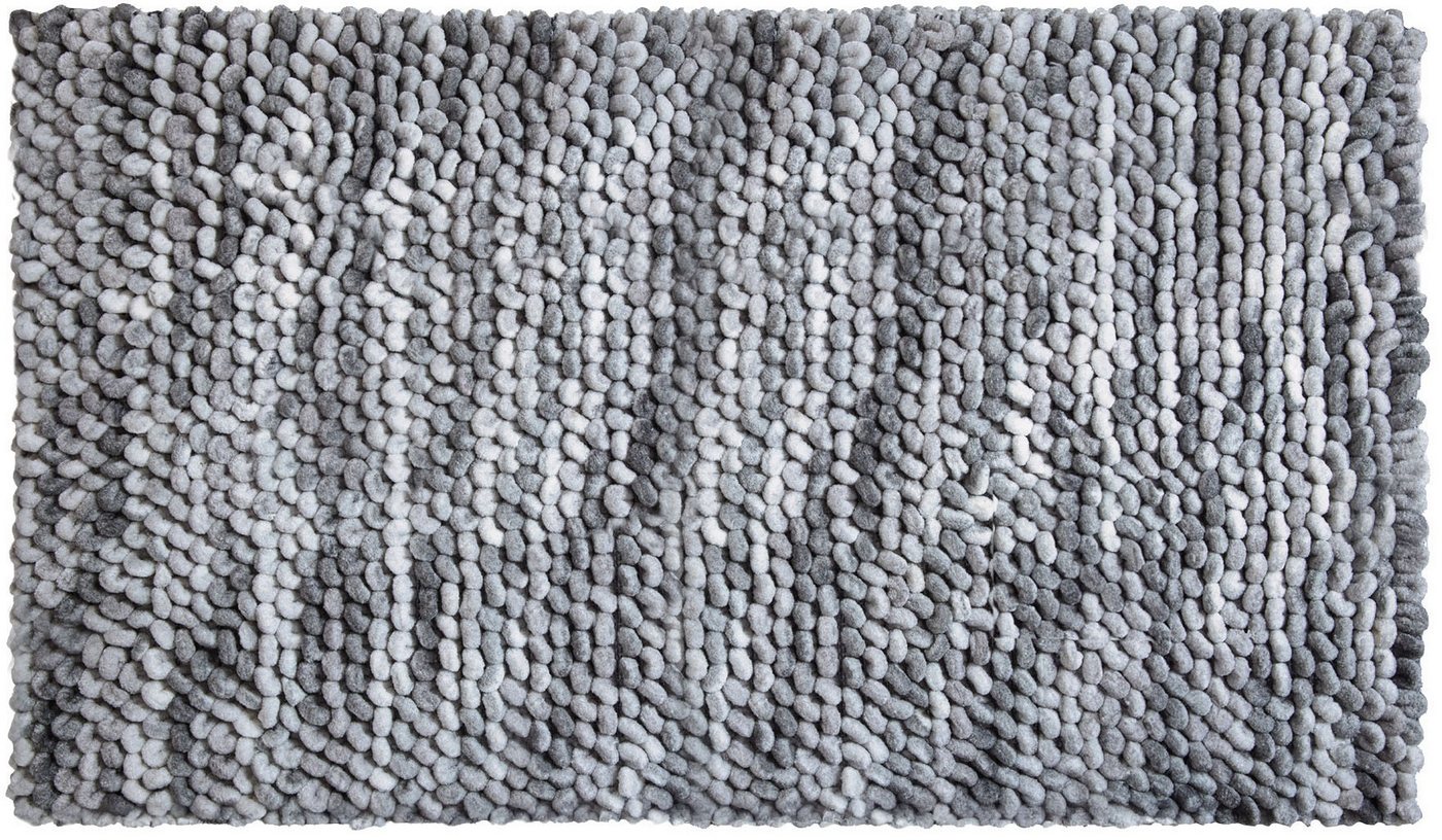 Linea Due Badematte Punto, Höhe 20 mm, rutschhemmend beschichtet, fußbodenheizungsgeeignet, Baumwolle, Polyester, rechteckig Bild 2