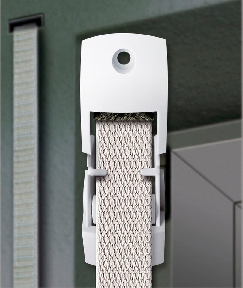 SCHELLENBERG Rollladen-Gurtführung Duo für das Rollladensystem Mini, für max. 1,4 cm Gurtbreite, Set, 10-St., inkl. Zugluftdichtung und Gurtleitrolle