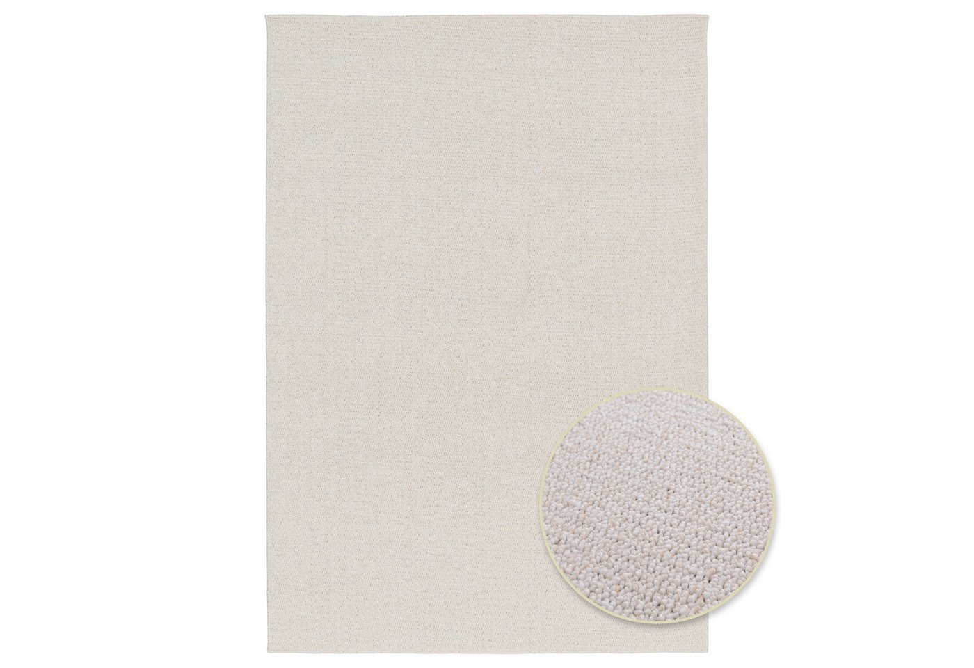 Primaflor-Ideen in Textil Teppich DAISY, Schlinge, Made in Belgium, rechteckig, Höhe: 7 mm, meliert, strapazierfähig, waschbar Bild 4