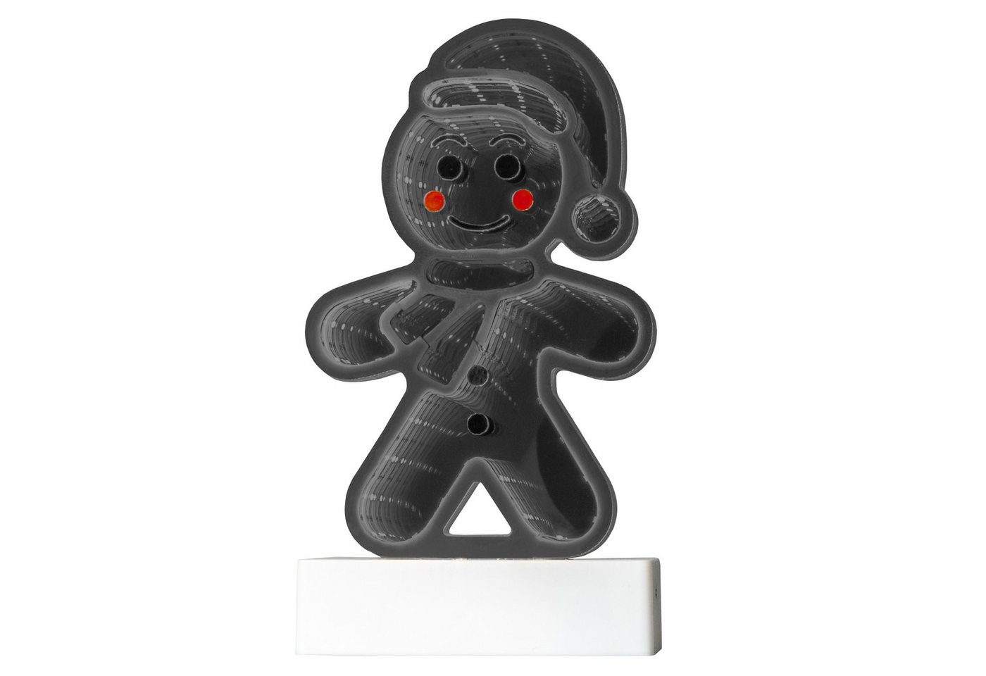 OTTO home LED Dekofigur LED-Lebkuchenmann Evvina, LED fest integriert, Warmweiß, Infinity Effekt, Weihnachtsdeko für Innen, beidseitig beleuchte Bild 3