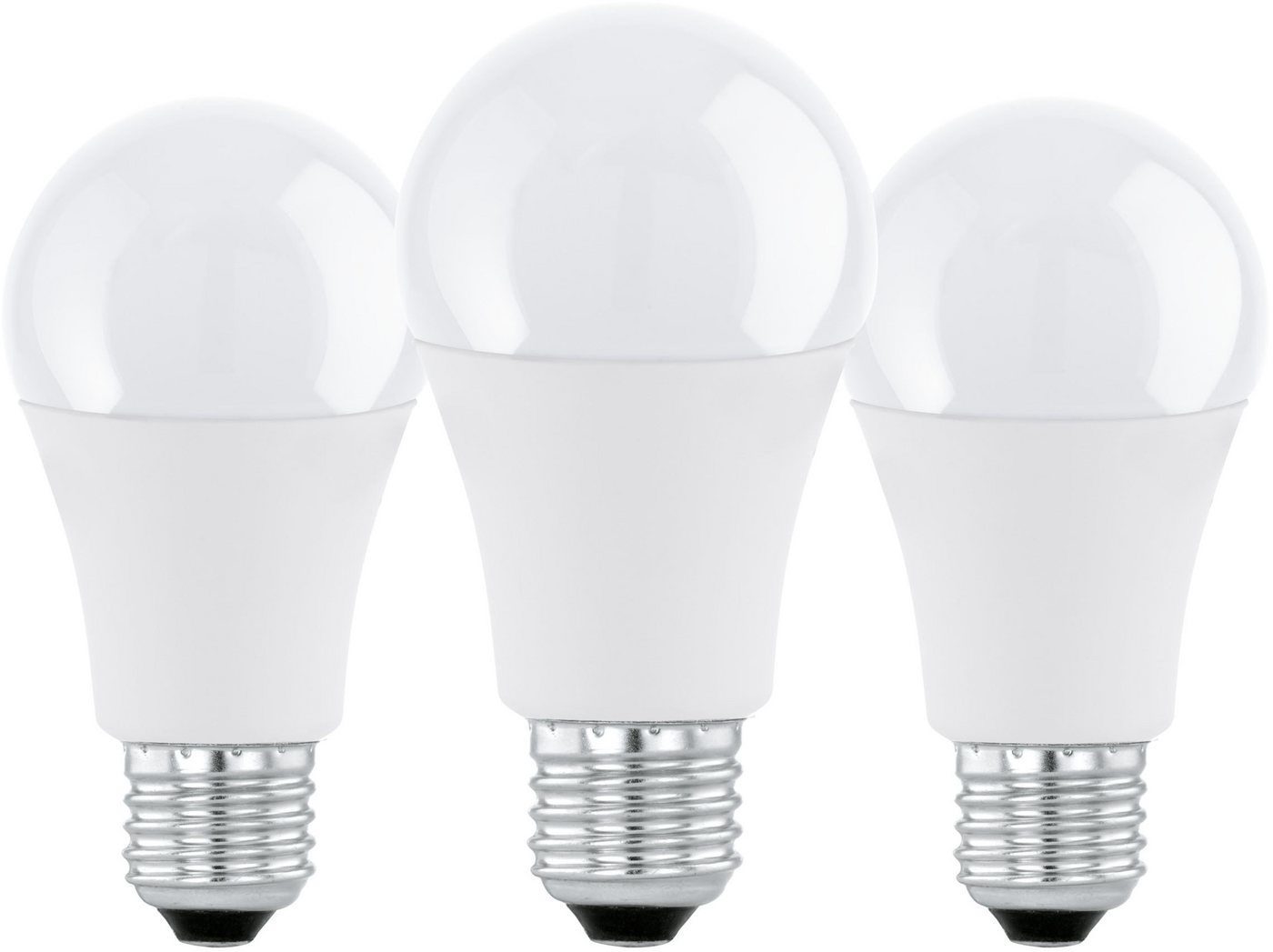 EGLO LED-Leuchtmittel LM_LED_E27 Leuchtmittel - E27 - 3X8W - IP20, E27, 1 St., Neutralweiß, Glühbirne, 3er Set, L10,7 x Ø6 cm Bild 2