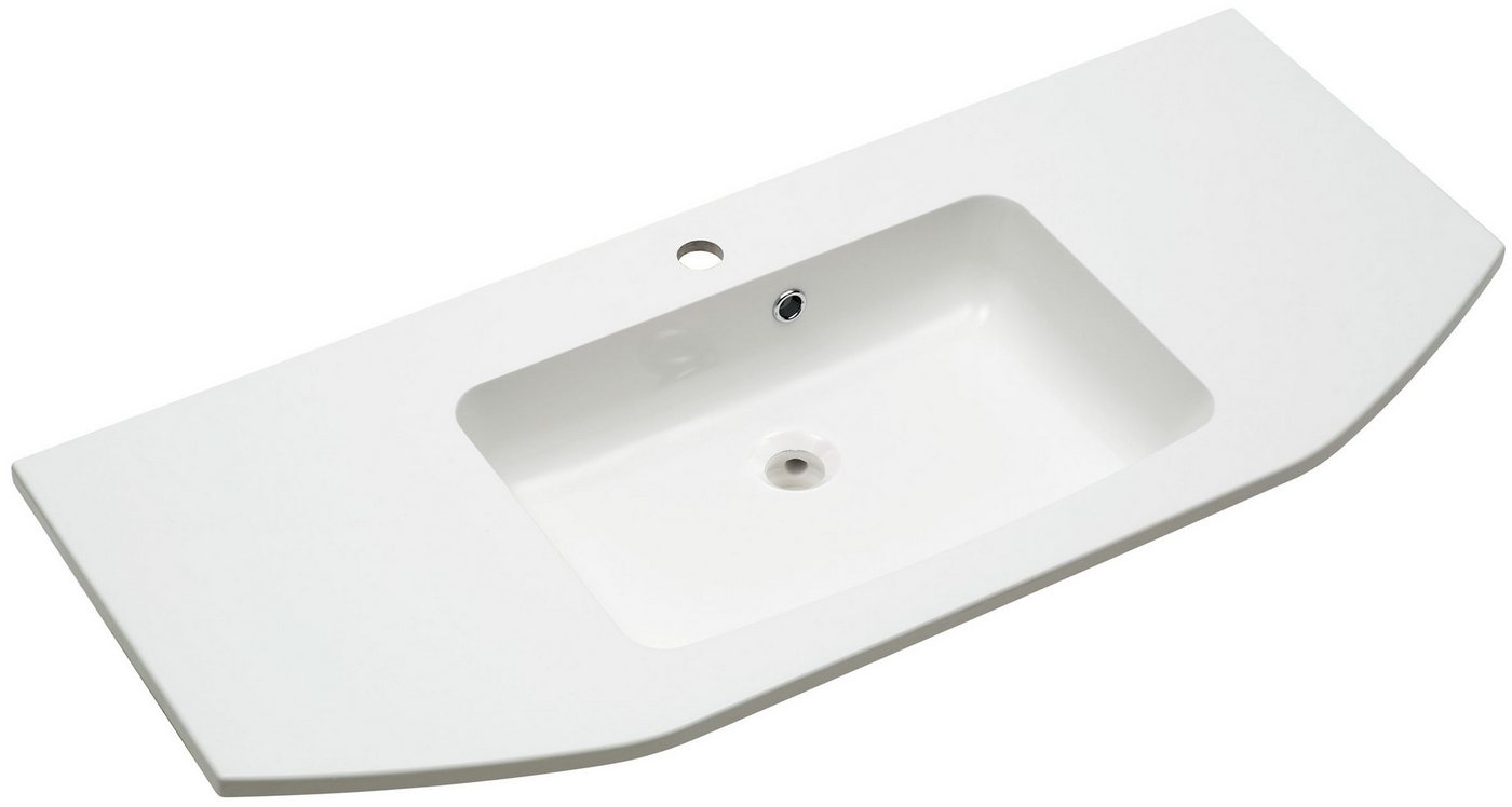 Saphir Waschtisch Quicket 318, mit Mineralmarmorbecken, 112cm breit (2-St)