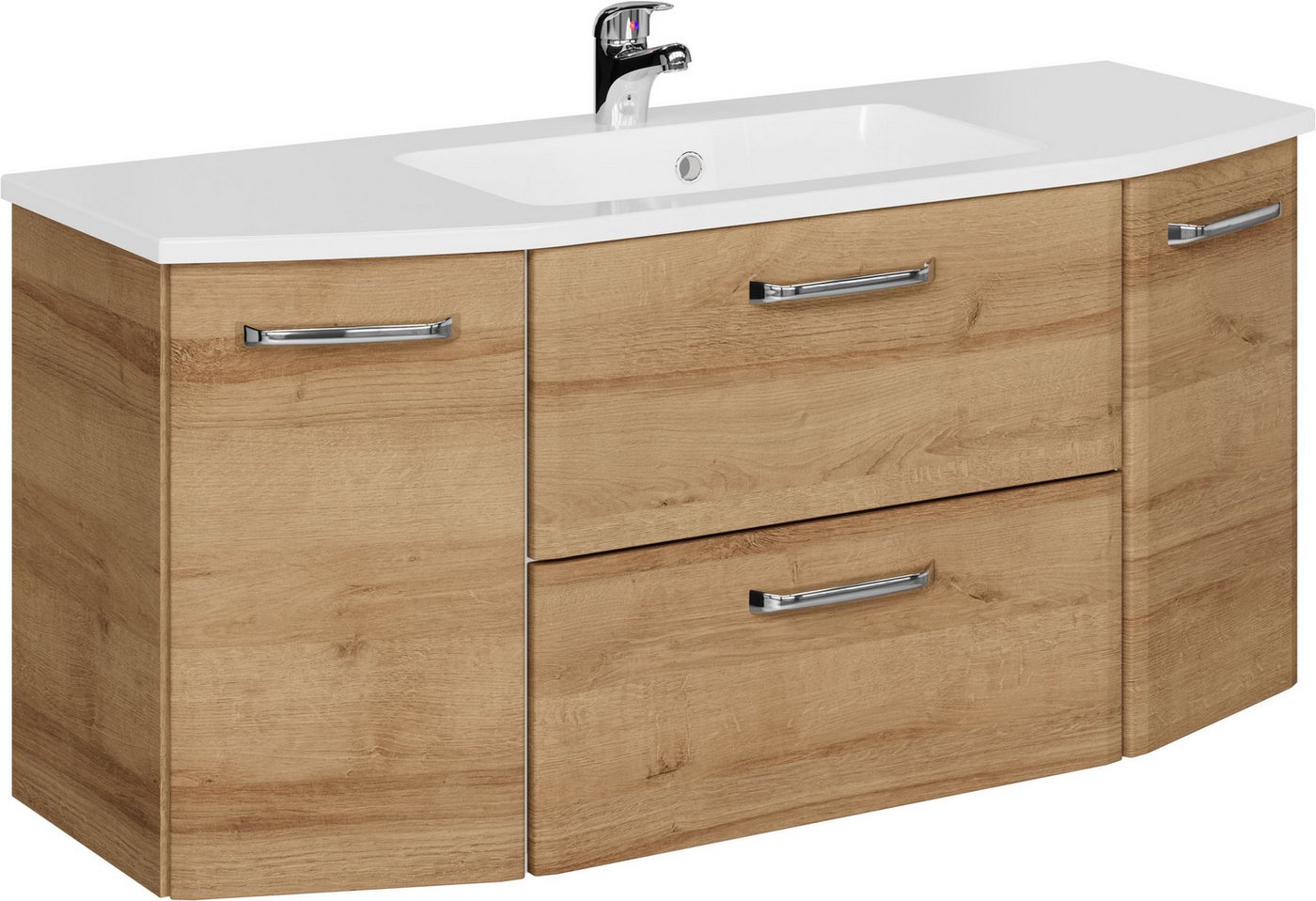Saphir Waschtisch Quicket 318, mit Mineralmarmorbecken, 112cm breit (2-St) Bild 2