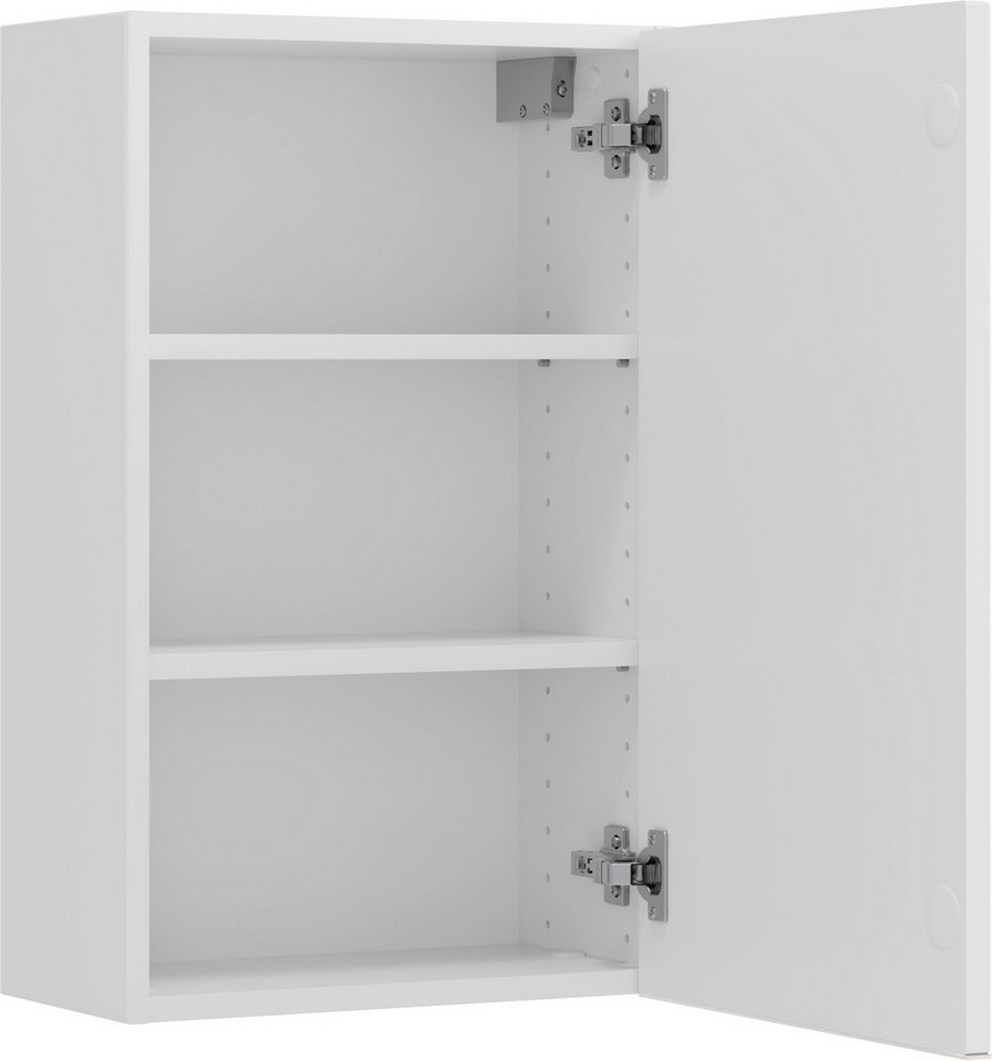 welltime Hängeschrank TRIENT, Hängeschrank 40 cm, gedämpfte Scharniere (Maße (B/H/T): ca. 40/64/20 cm) matt weiß, gedämpfte Tür, verstellbare Einlegeböden Bild 2
