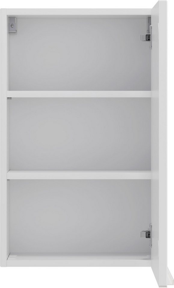 welltime Hängeschrank TRIENT, Hängeschrank 40 cm, gedämpfte Scharniere (Maße (B/H/T): ca. 40/64/20 cm) matt weiß, gedämpfte Tür, verstellbare Einlegeböden Bild 4