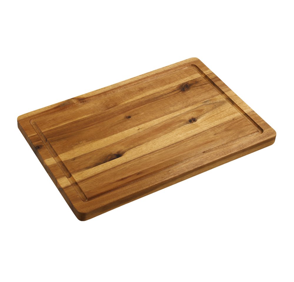 KESPER® Schneidebrett Tranchierbrett, Akazie, FSC, Massivholz, (1-St), mit Saftrille Bild 2