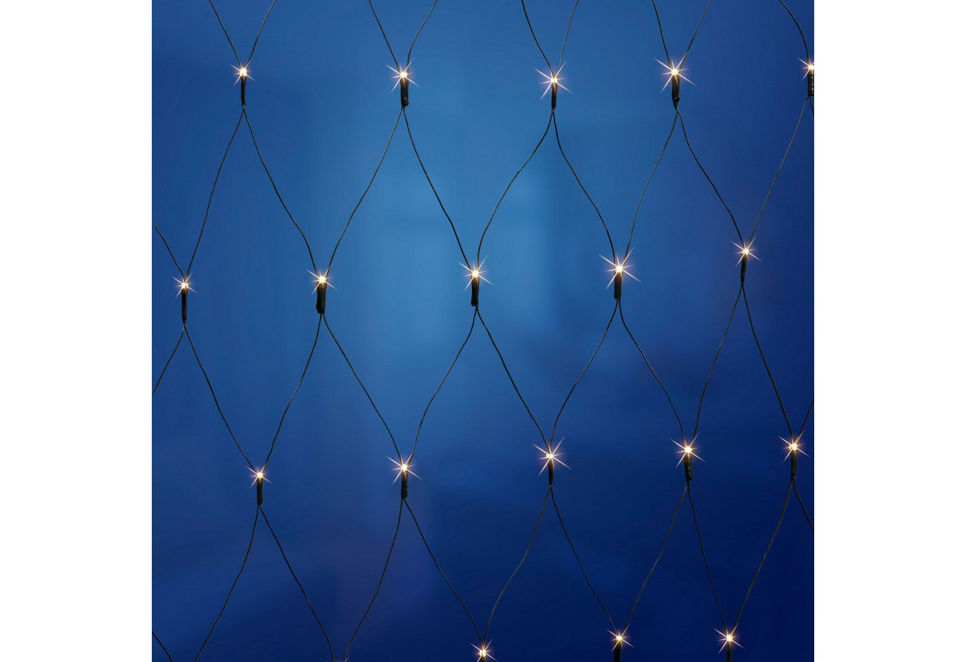 OTTO home LED-Lichternetz in 2/3/3,2 u. 4 m, warmweiß, mit Timerfunktion, Outdoor Indoor, Garten, Dunkelgrüne Kabelfarbe, IP44, innen, außen Bild 3