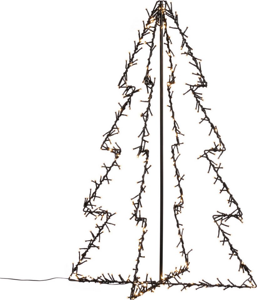 OTTO home LED Baum LED-Outdoor Tannenbaum CALLANA, Timerfunktion, LED fest integriert, Warmweiß, Timer, IP44, Metallrahmen, 5 m Zuleitung Bild 4