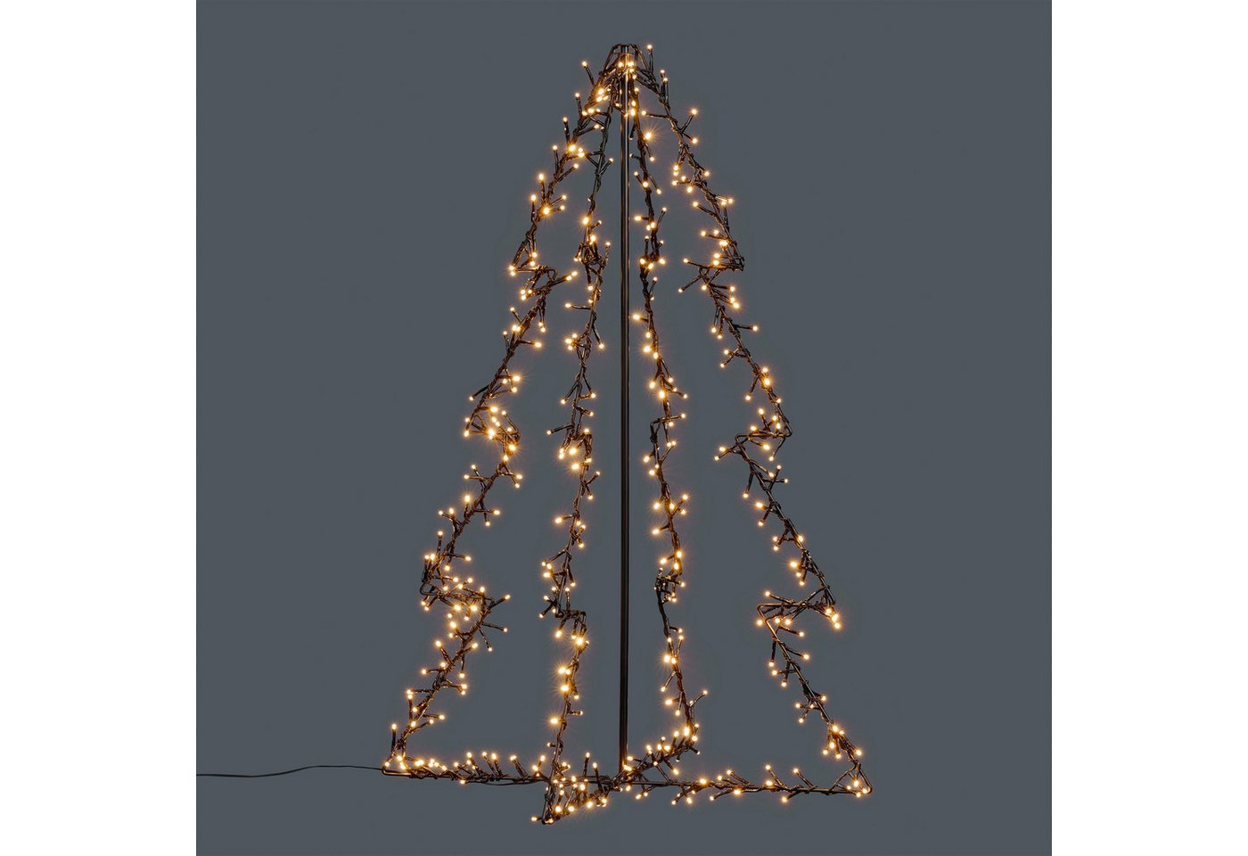 OTTO home LED Baum LED-Outdoor Tannenbaum CALLANA, Timerfunktion, LED fest integriert, Warmweiß, Timer, IP44, Metallrahmen, 5 m Zuleitung Bild 5
