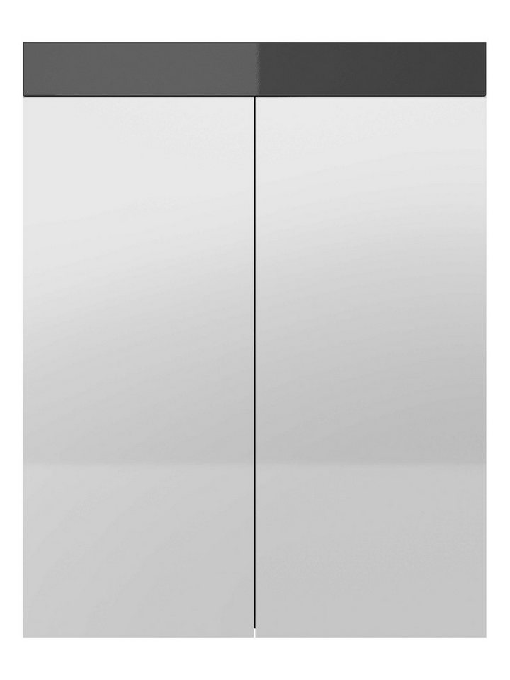 OTTO home Spiegelschrank Föhr minimalistisch, zeitlos, Spiegelfronten, 2 Einlegeböden Bild 2