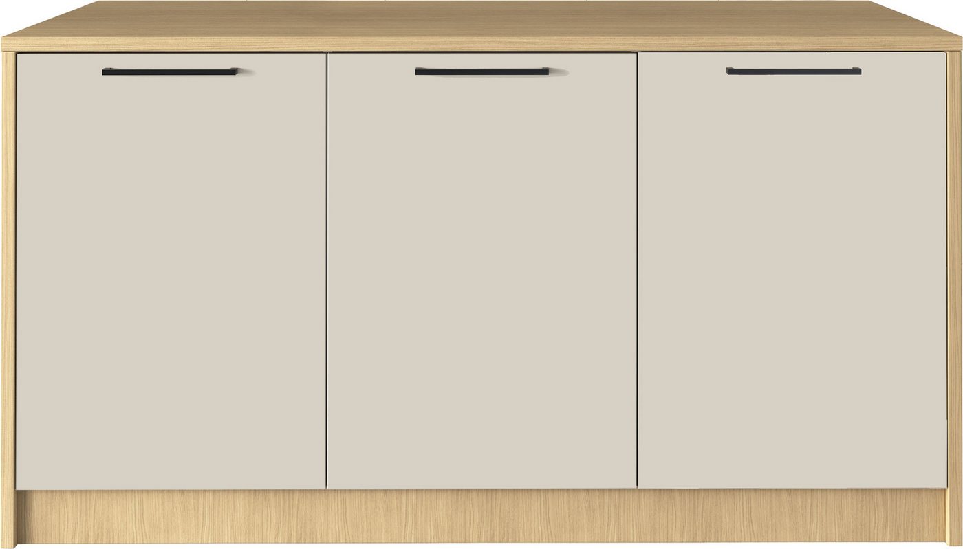 KOCHSTATION Kücheninsel KS-Luna, Breite 170 cm, 3 Türen, 6 Innenfächer, 3 Essplätze, gedämpfte Türen Bild 5