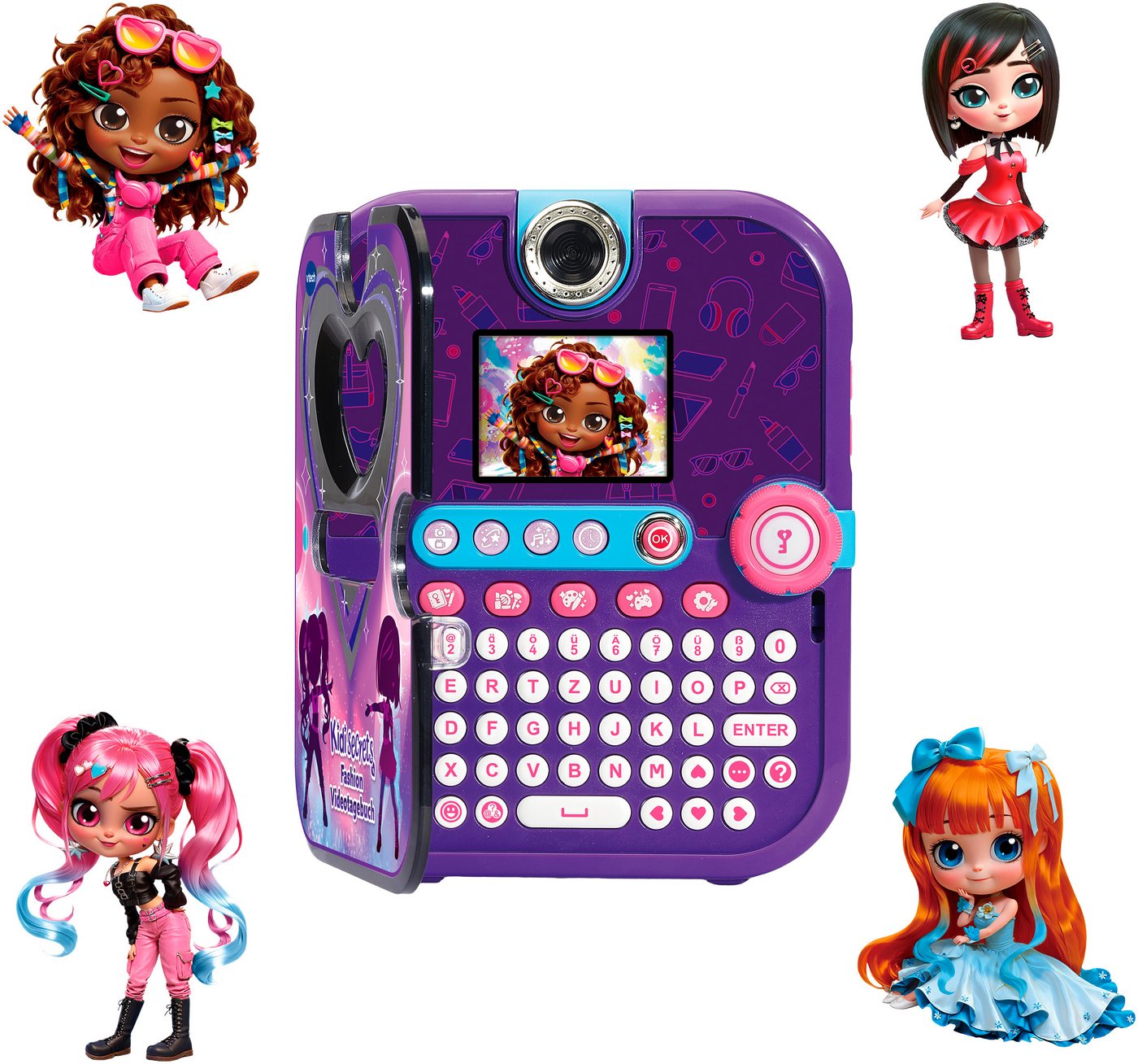 Vtech® Elektronisches Tagebuch KidiSecrets Fashion Videotagebuch, mit Gesichtserkennung und einen 4-stelligen Zahlencode Bild 5