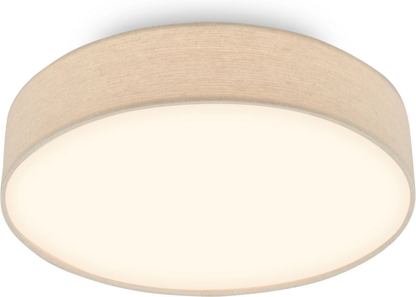 OTTO home LED Deckenleuchte EVVELLINA, LED fest integriert, Warmweiß, Warmweißes Licht, Textilschirm, Wohnzimmer, Schlafzimmer Bild 2