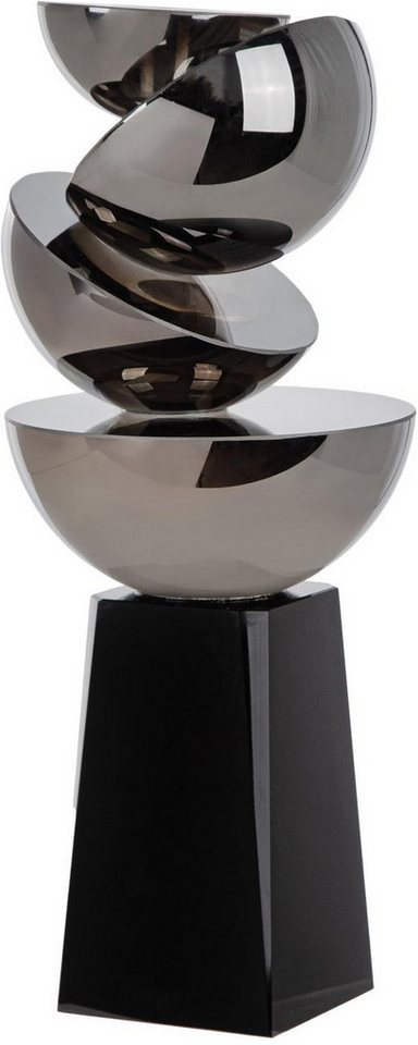 GILDE Kerzenleuchter Glass Art, Kerzenleuchter, "Hakura", Glas, schwarz (1 St), Kerzenleuchter Hakura Tischdeko modern Dekoleuchter Bild 2