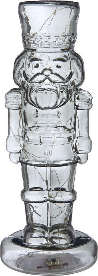 Creativ home LED Dekofigur Deko-Figur Nussknacker, Timerfunktion, LED fest integriert, mit LED-Beleuchtung