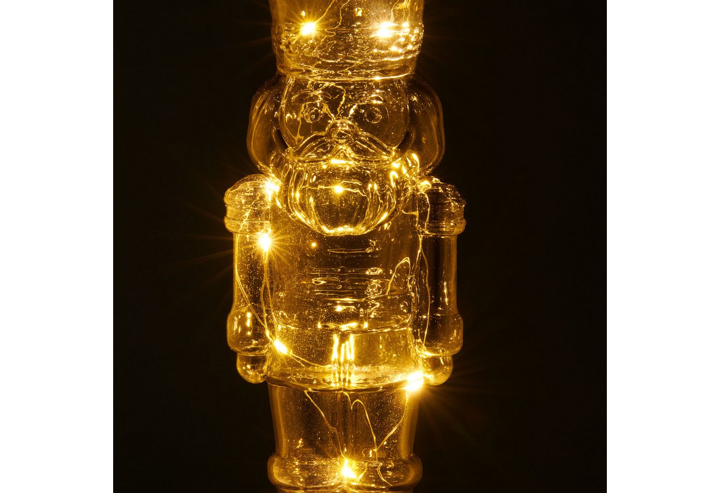 Creativ home LED Dekofigur Deko-Figur Nussknacker, Timerfunktion, LED fest integriert, mit LED-Beleuchtung Bild 3