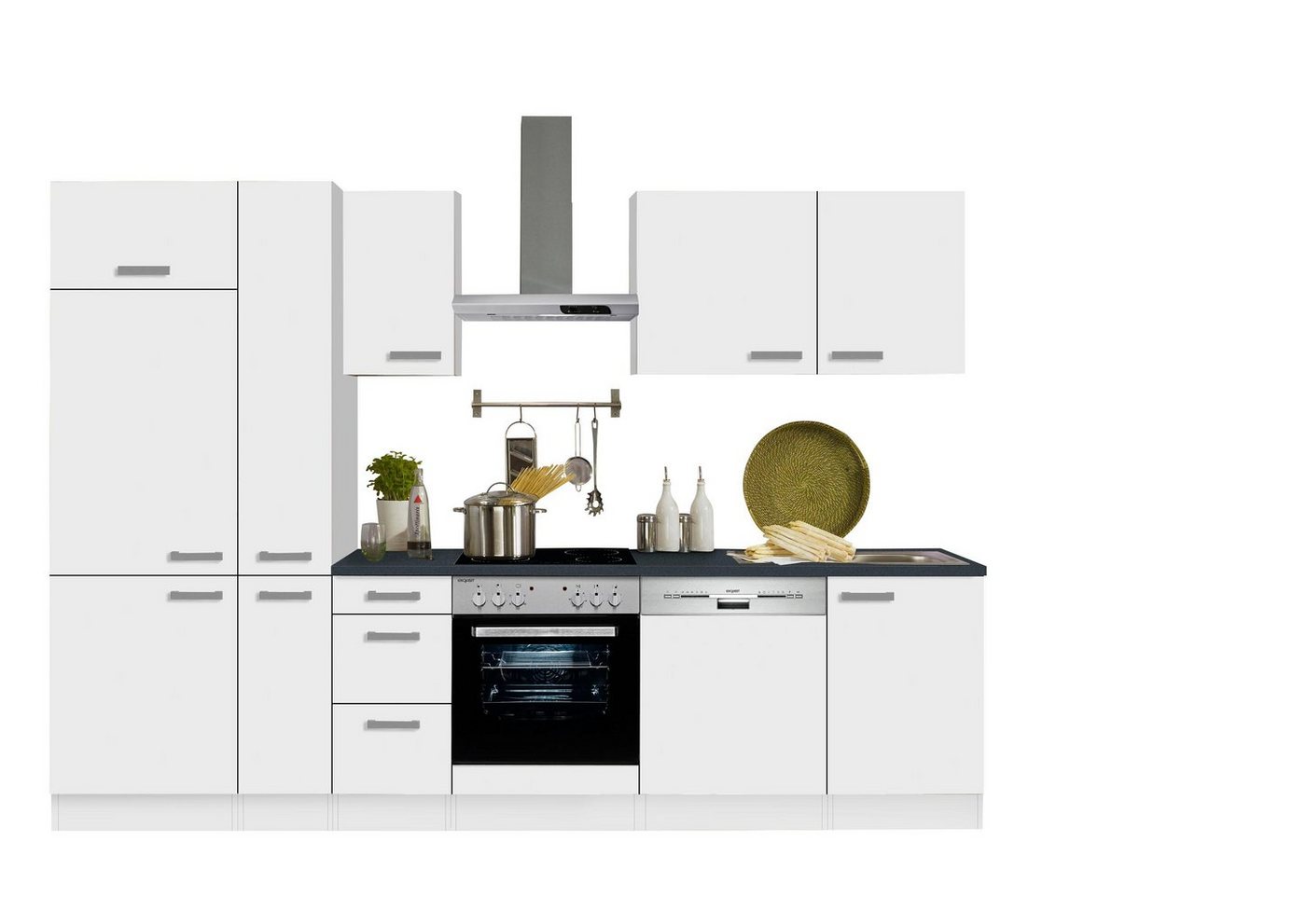 OPTIFIT Küchenzeile Odense, Breite 300 cm mit 28 mm starker Arbeitsplatte, mit Besteckeinsatz Bild 4