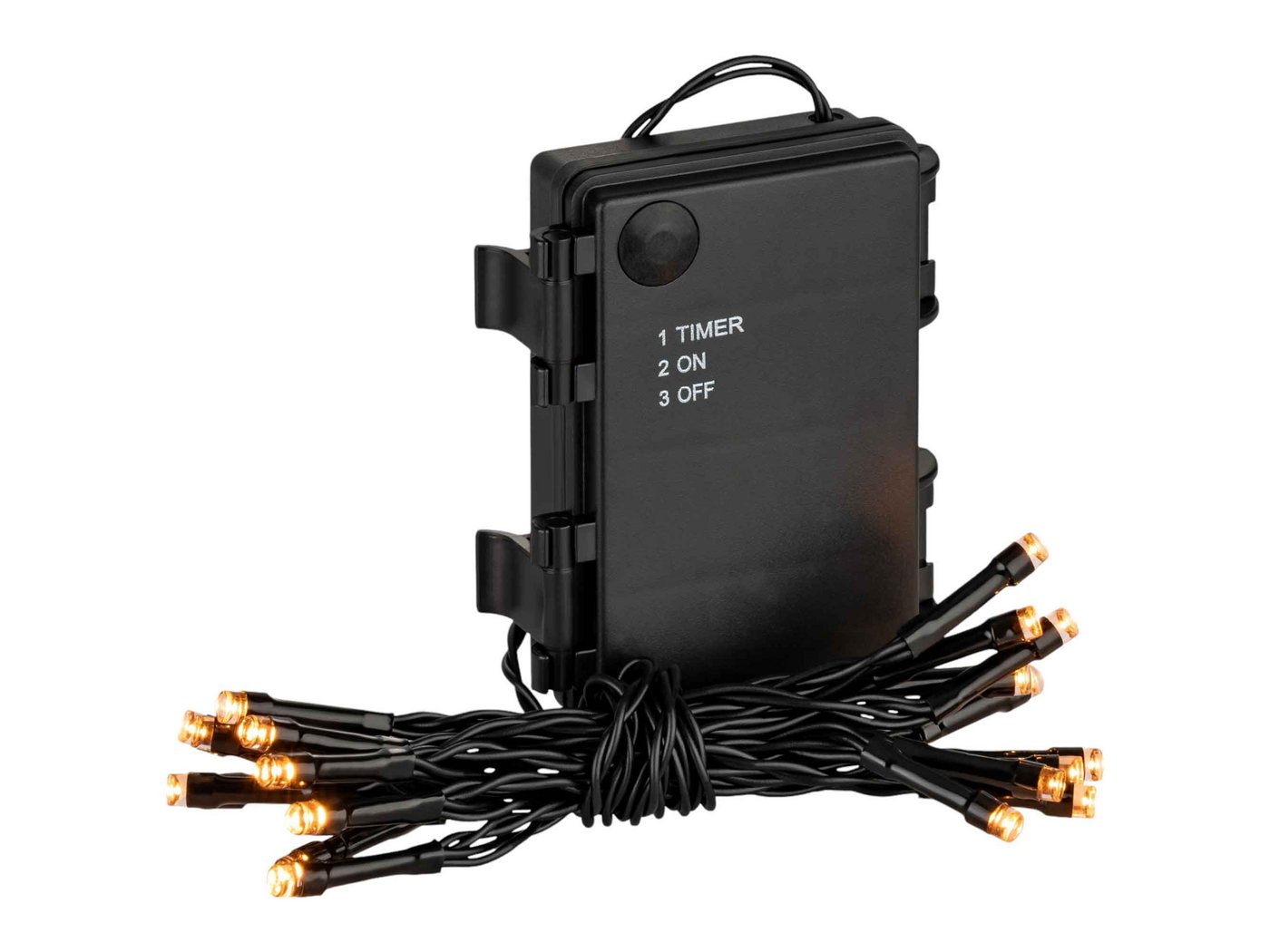 Coen Bakker Deco BV LED-Lichterkette Led Lights, Batterie außen 100 LED Classic warm 7,45m 6/18h Timer Bild 2