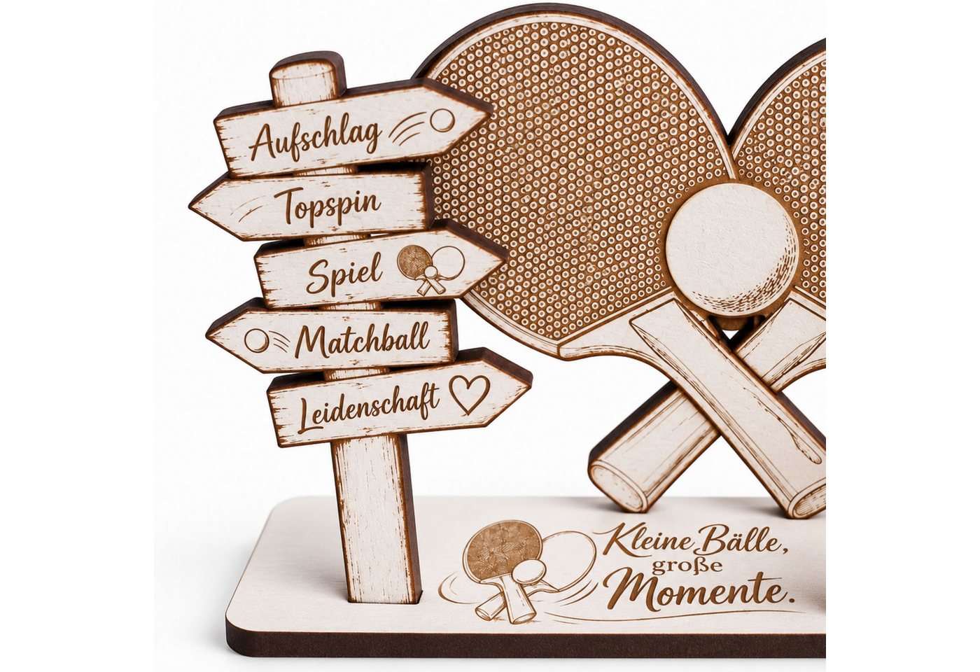 Dekolando Geschenkkarte Tischtennis Geldgeschenk Geschenk für Tischtennisspieler 14x8cm