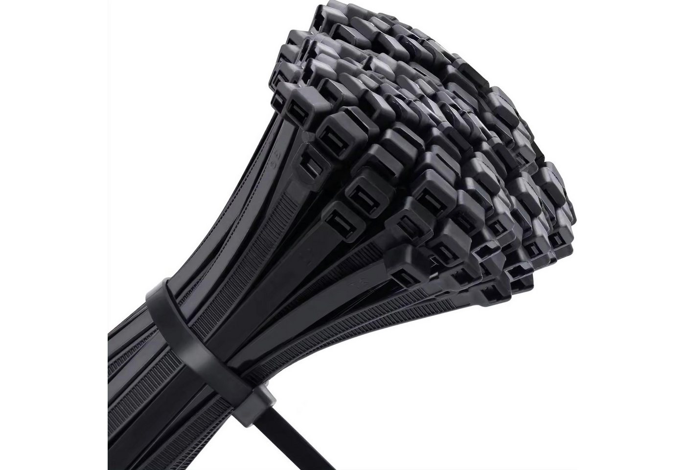 MK24 Handelshaus Kabelbinder Nylon PA6.6, 80 x 2,5 mm, schwarz (100-St)