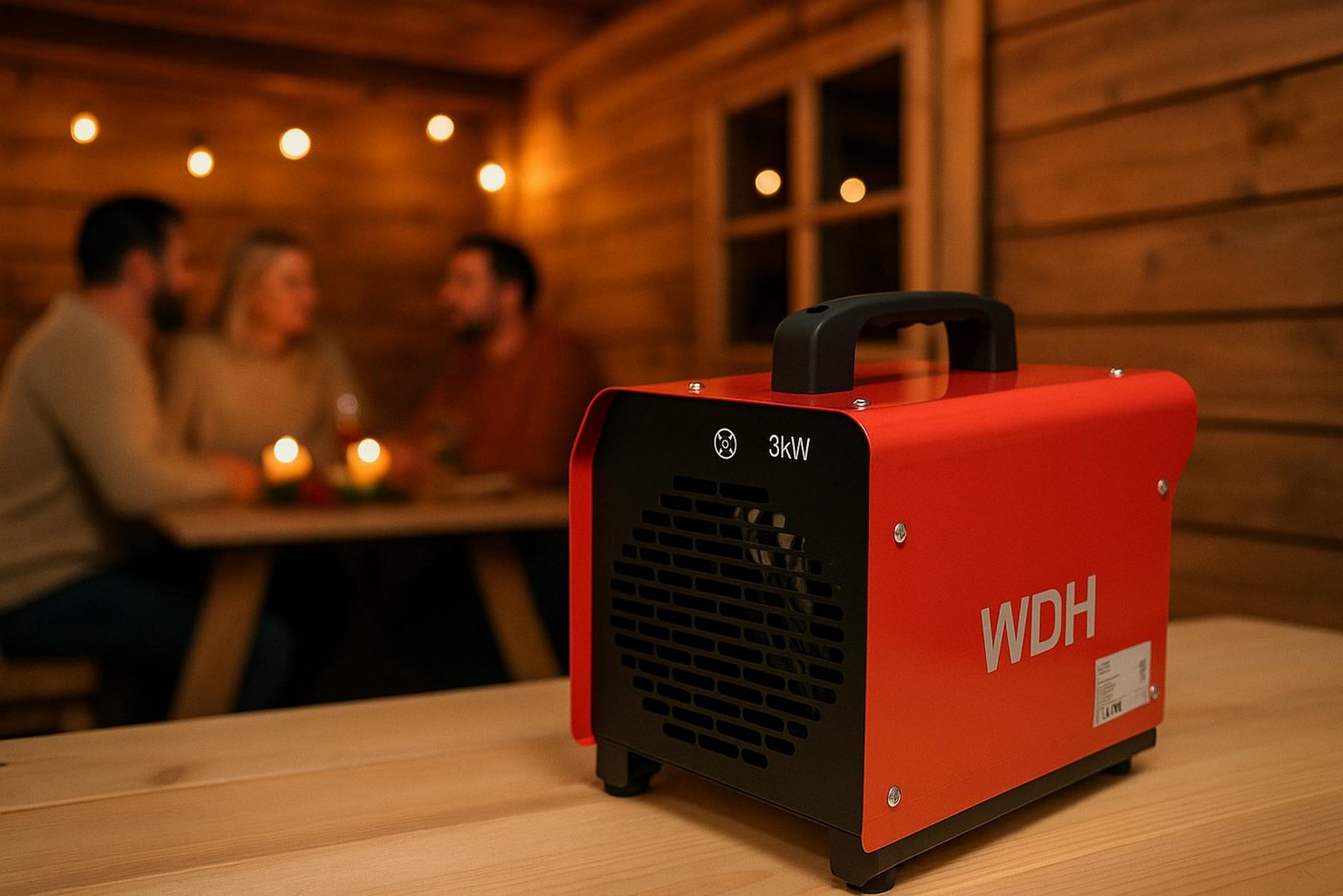 WDH Heizgerät WDH-BGP03, 3000 W, Geräuscharmer Betrieb Bild 4
