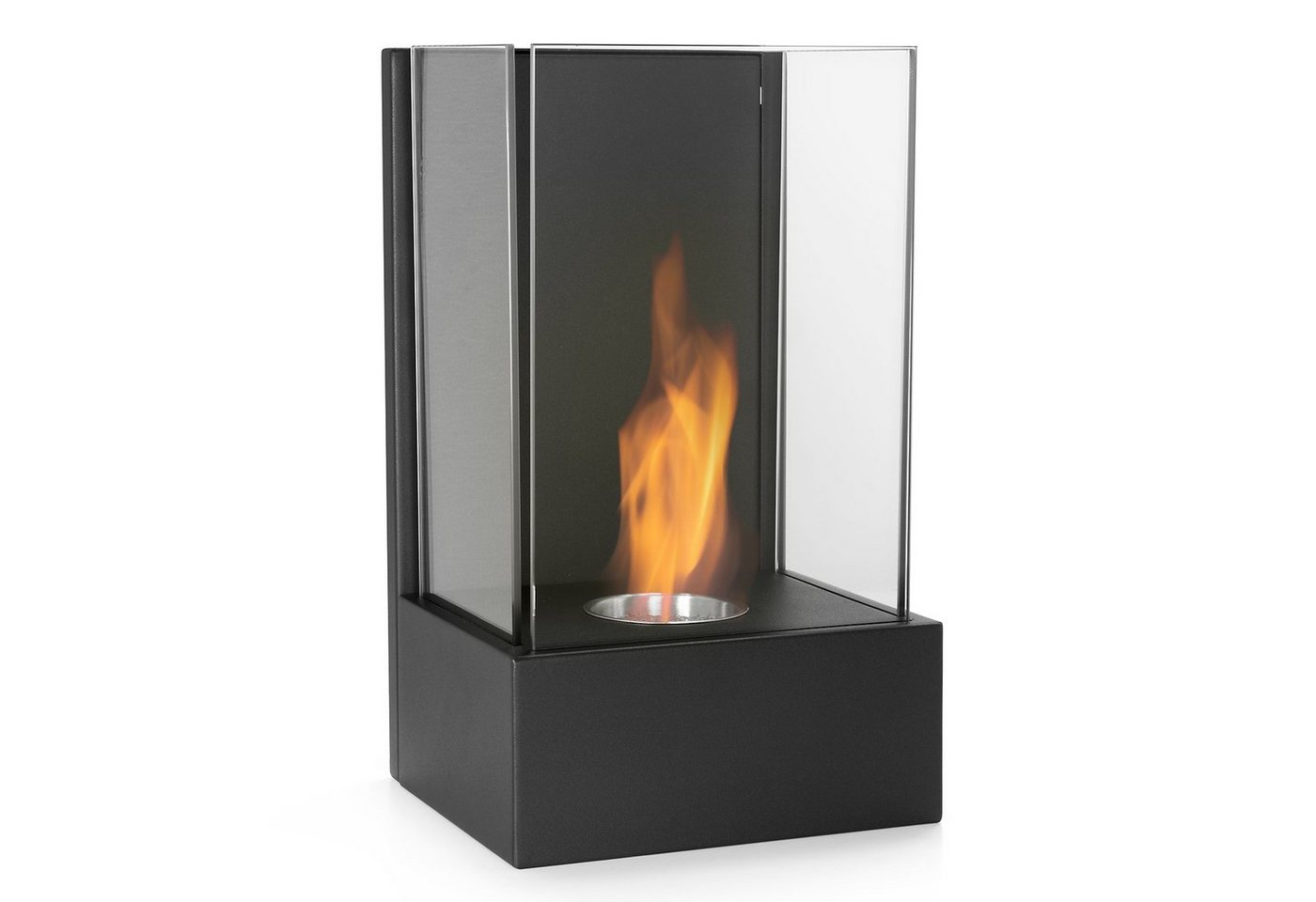 Moritz Dekokamin Wandkamin 24 x 21 x 40 cm, Ethanolbrenner Glasfeuer Terrassenfeuer Kamin