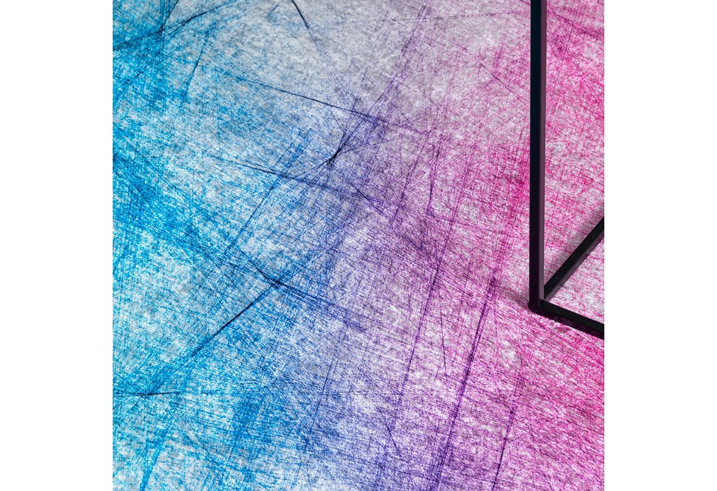 Mazovia Designteppich Modern Abstrakt Bunt Blau Wohnzimmer, Schlafzimmer, Esszimmer, Büro, Fußbodenheizung Bild 5