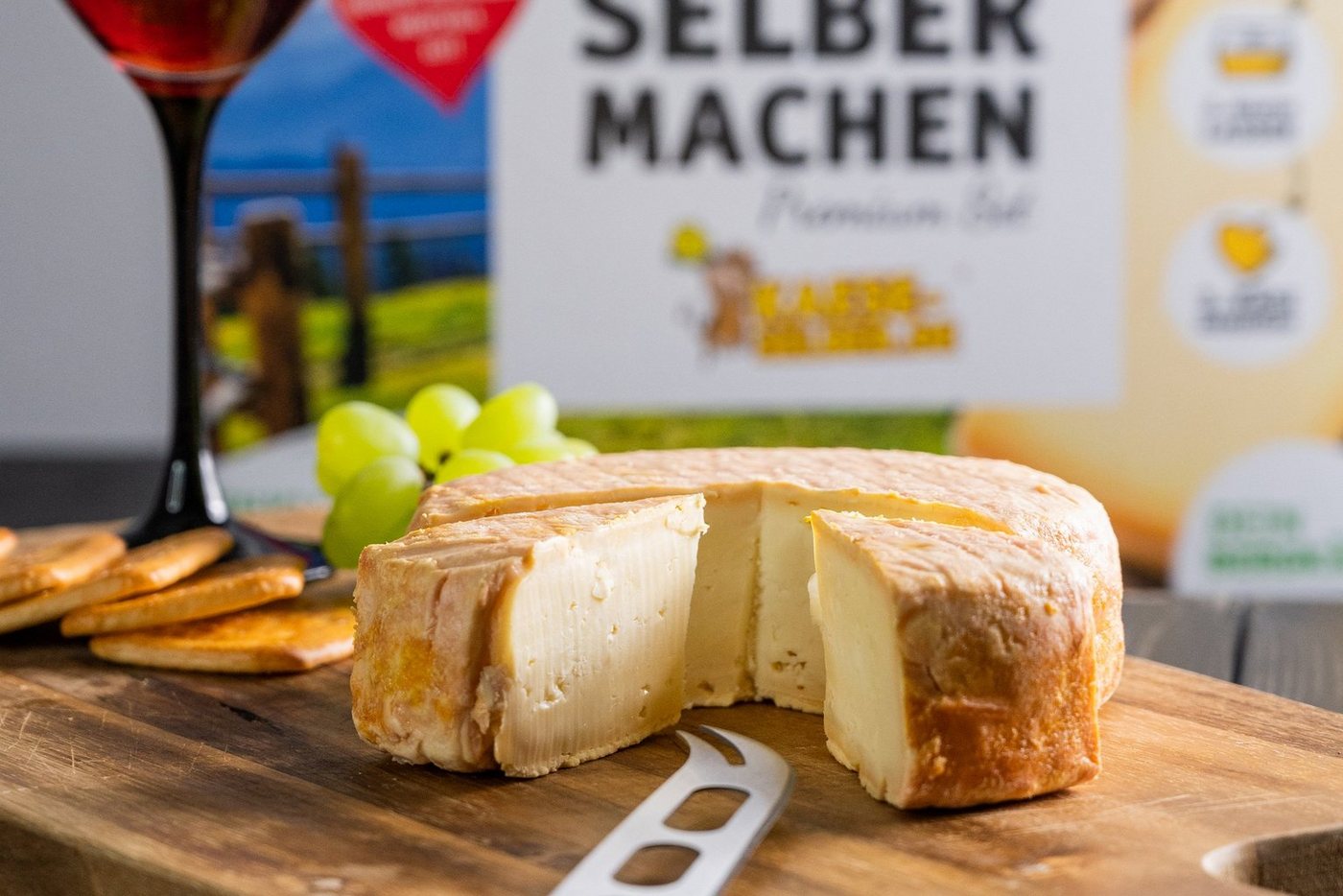 KAESE-SELBER.DE Käseform Käseformen Set Groß inkl. Pressdeckel - Käse selber machen Käseform, Käseformen Set Groß inkl. Pressdeckel, (3-St)