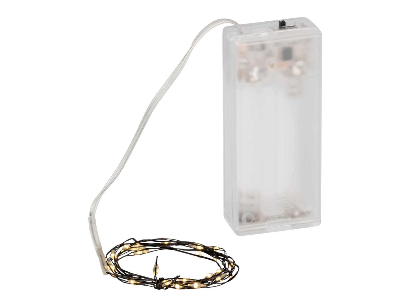 Coen Bakker Deco BV LED-Lichterkette LED Wire, Draht schwarz 0,95m 20 LED warmweiß Timer Bild 3