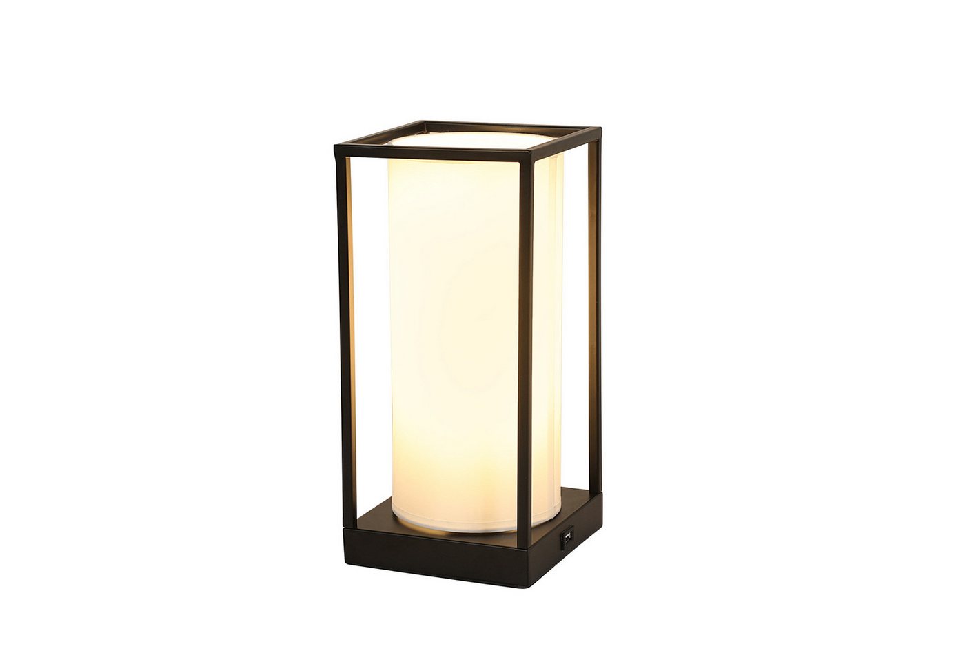 Riserva Schreibtischlampe Weiße Tischlampe mit Stoffschirm, Touch-Dimmer, 3 Helligkeiten, E27 Bild 2